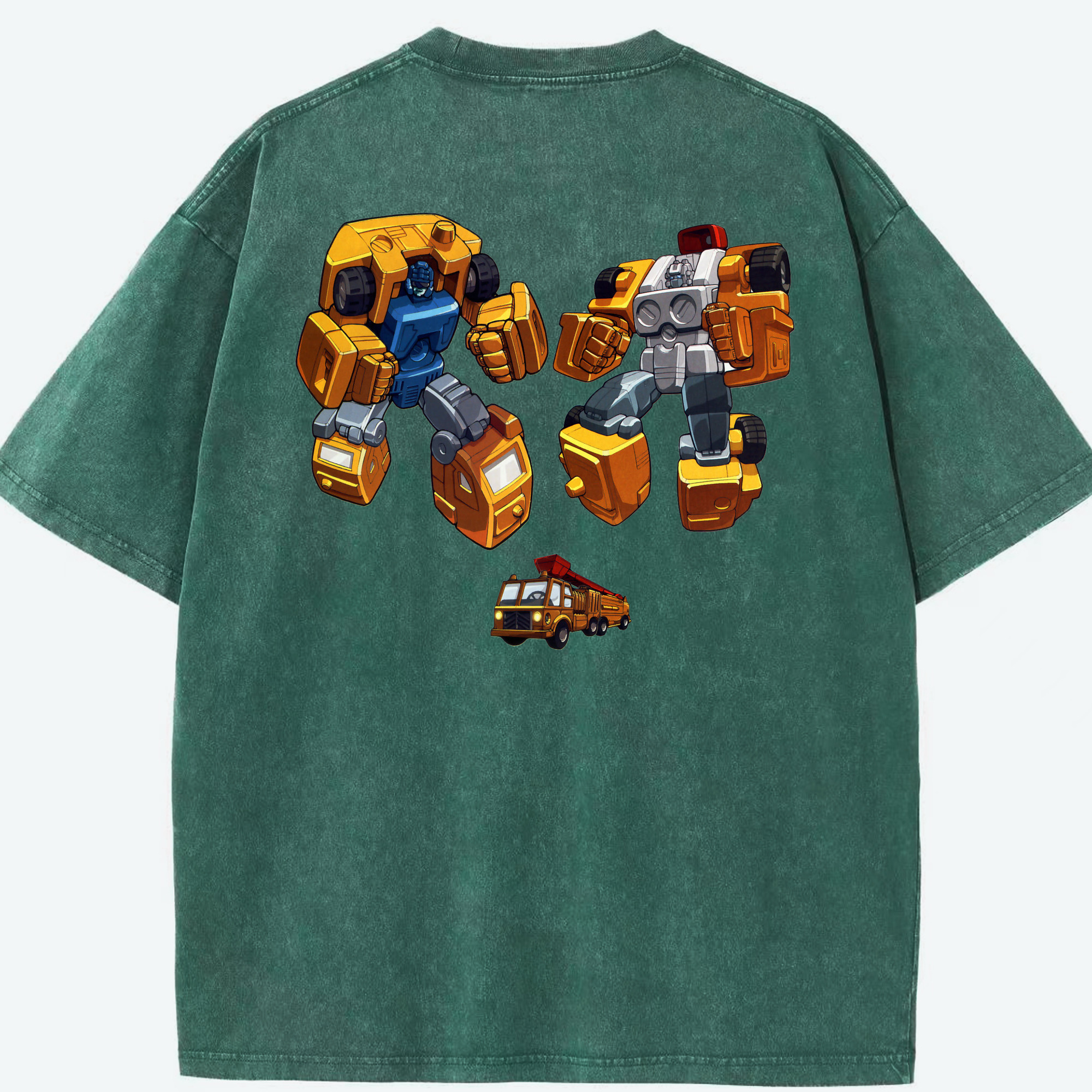 （画像用）  綿100% ヴィンテージ風 半袖Tシャツ（背面プリント）